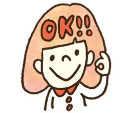 Bobbed a girl sometimes a cat sticker #12611347