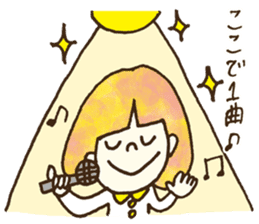 Bobbed a girl sometimes a cat sticker #12611352