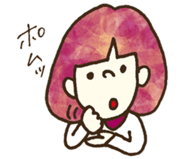 Bobbed a girl sometimes a cat sticker #12611358