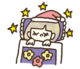 Bobbed a girl sometimes a cat sticker #12611363