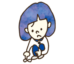 Bobbed a girl sometimes a cat sticker #12611370