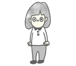 Bobbed a girl sometimes a cat sticker #12611372