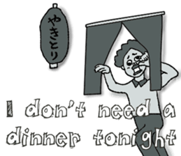 Negative Face2 -English version- sticker #12612175