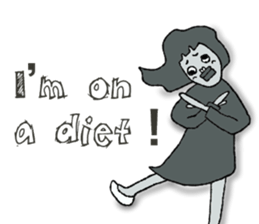 Negative Face2 -English version- sticker #12612179