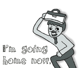 Negative Face2 -English version- sticker #12612180