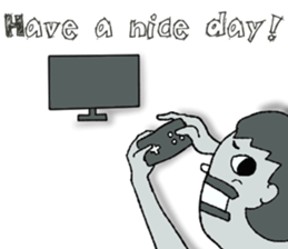 Negative Face2 -English version- sticker #12612183