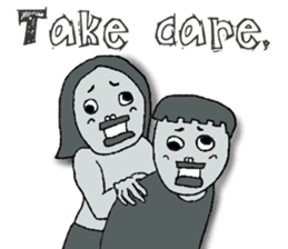 Negative Face2 -English version- sticker #12612184