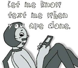 Negative Face2 -English version- sticker #12612185