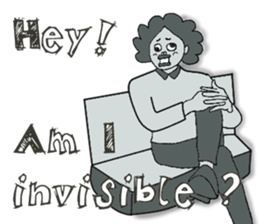 Negative Face2 -English version- sticker #12612189