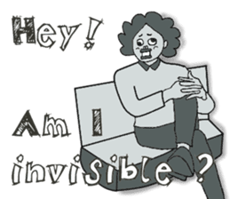 Negative Face2 -English version- sticker #12612189