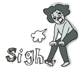 Negative Face2 -English version- sticker #12612190