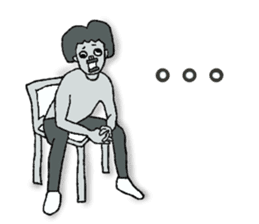 Negative Face2 -English version- sticker #12612191