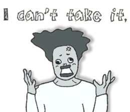 Negative Face2 -English version- sticker #12612192