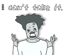 Negative Face2 -English version- sticker #12612192