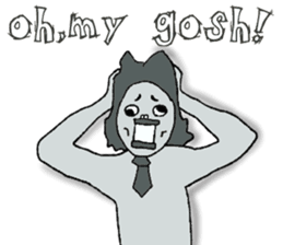 Negative Face2 -English version- sticker #12612193