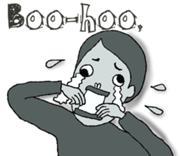 Negative Face2 -English version- sticker #12612195