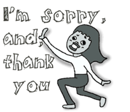 Negative Face2 -English version- sticker #12612200