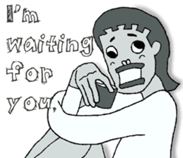 Negative Face2 -English version- sticker #12612201