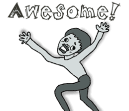 Negative Face2 -English version- sticker #12612207