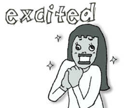 Negative Face2 -English version- sticker #12612208