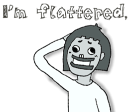 Negative Face2 -English version- sticker #12612210