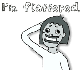 Negative Face2 -English version- sticker #12612210