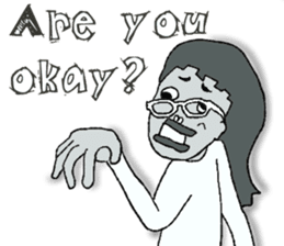 Negative Face2 -English version- sticker #12612211