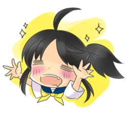 cute sailor girl sticker #12612276