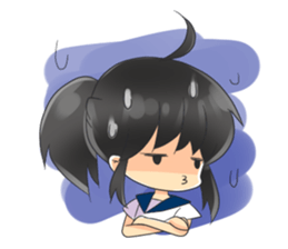 cute sailor girl sticker #12612279