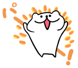 White cat Nyantarou sticker #12612295