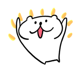 White cat Nyantarou sticker #12612309
