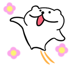 White cat Nyantarou sticker #12612324