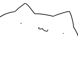 Usually white cat sticker #12612853