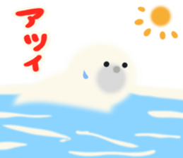 Fluffy seal Fuwachan sticker #12613263