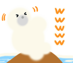 Fluffy seal Fuwachan sticker #12613271