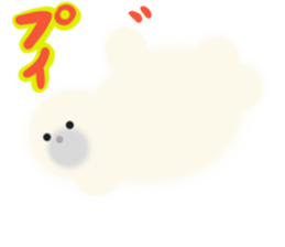 Fluffy seal Fuwachan sticker #12613276