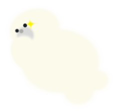 Fluffy seal Fuwachan sticker #12613281