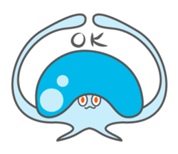 Yururu of jellyfish sticker #12614033