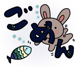 Rabbit Pit(Large character) sticker #12614147