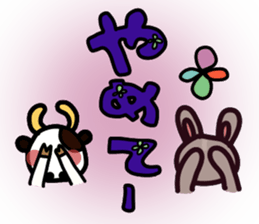 Rabbit Pit(Large character) sticker #12614172