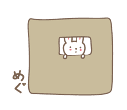 Cute rabbit sticker for Megu sticker #12614189