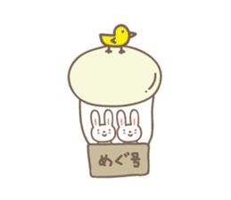 Cute rabbit sticker for Megu sticker #12614190