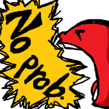 The shouting man sticker #12614216