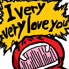 The shouting man sticker #12614252