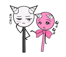 Demon candy story sticker. Opening sticker #12614377