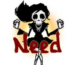skeleton_girl_3 sticker #12615570