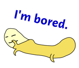 Unique Banana English ver sticker #12616891