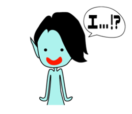 Alien of the Kansai area sticker #12617095