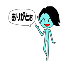 Alien of the Kansai area sticker #12617107
