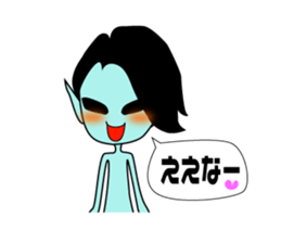 Alien of the Kansai area sticker #12617111